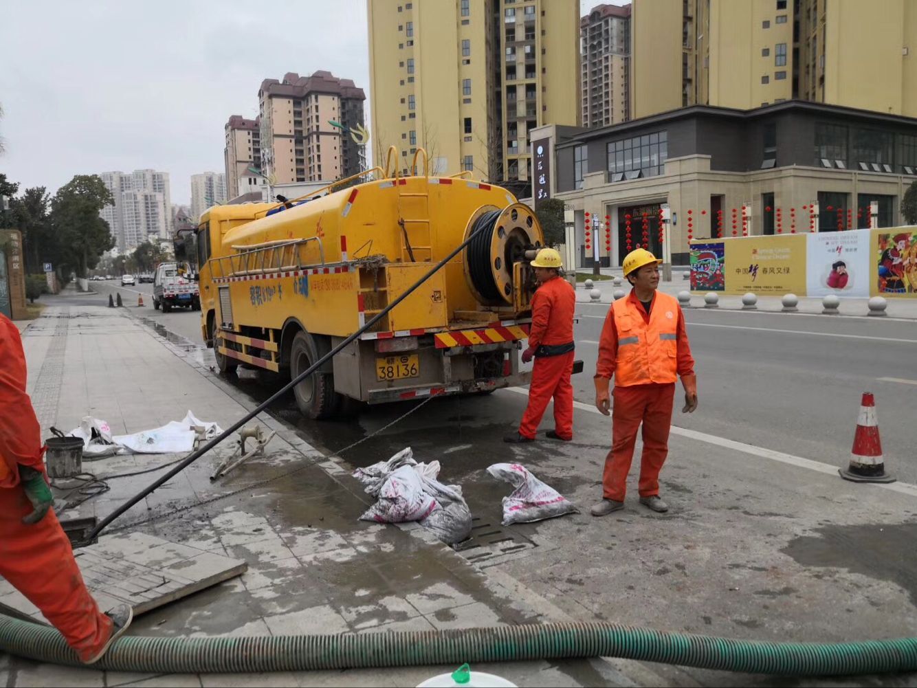 鹿邑排污管道清淤-管道清洗
